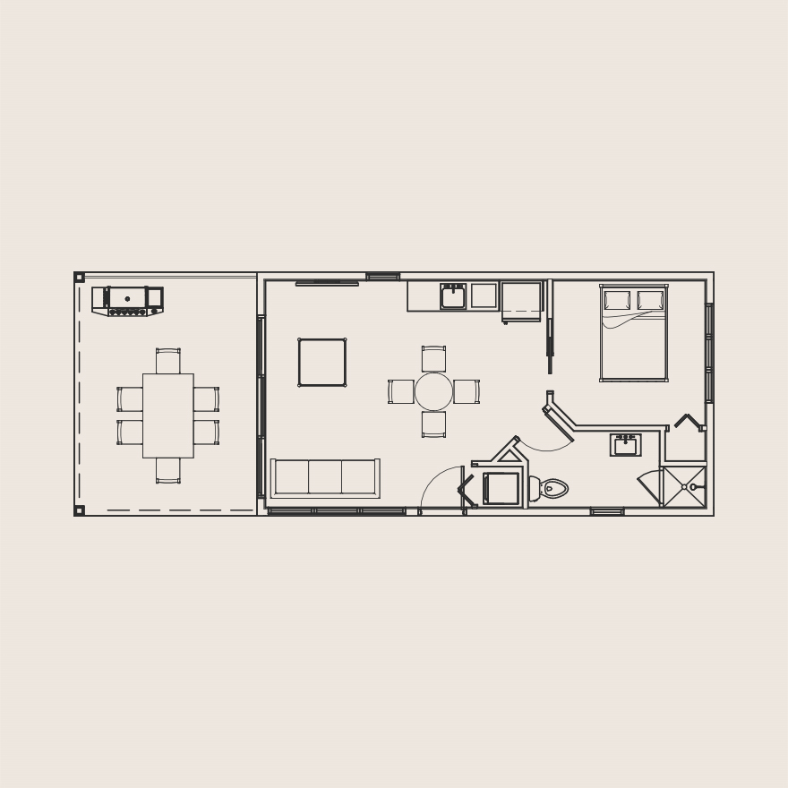 plan du chalet viverdi 1